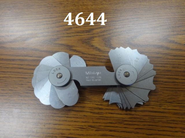 Bộ dưỡng đo bán kính Mitutoyo 186-106, 32 lá/7.5-15mm