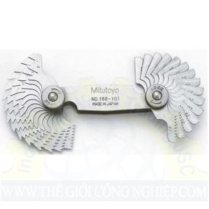 Bộ dưỡng đo ren Mitutoyo 188-102, 4-60 TPI/ 28 lá