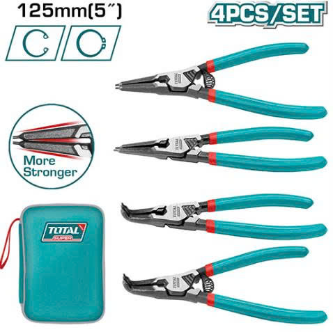 Bộ kìm mở phe Total THTJ214042 4 chi tiết 180mm