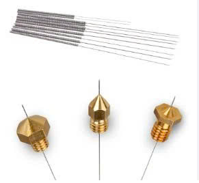 Bộ 8 kim 4 size vệ sinh đầu phun cho máy in 3D, chất liệu thép không gỉ (0.2 / 0.25 / 0.3 / 0.35mm)