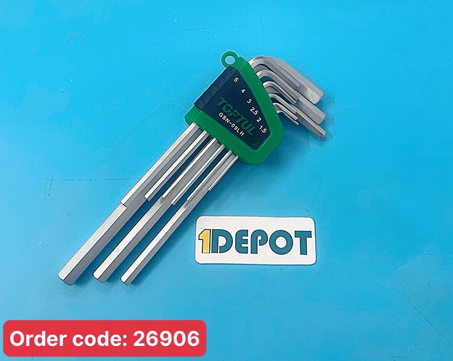 Bộ lục giác 9 món Toptul GAAL0911