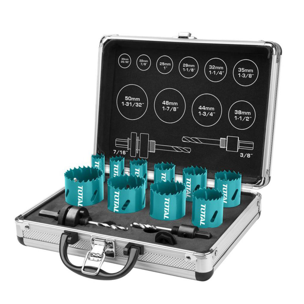 Bộ mũi khoét kim loại 12 chi tiết Total TACSH1121