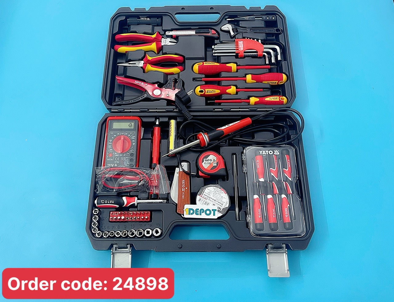 Bộ sửa chữa điện dân dụng Yato YT-39009 68 chi tiết