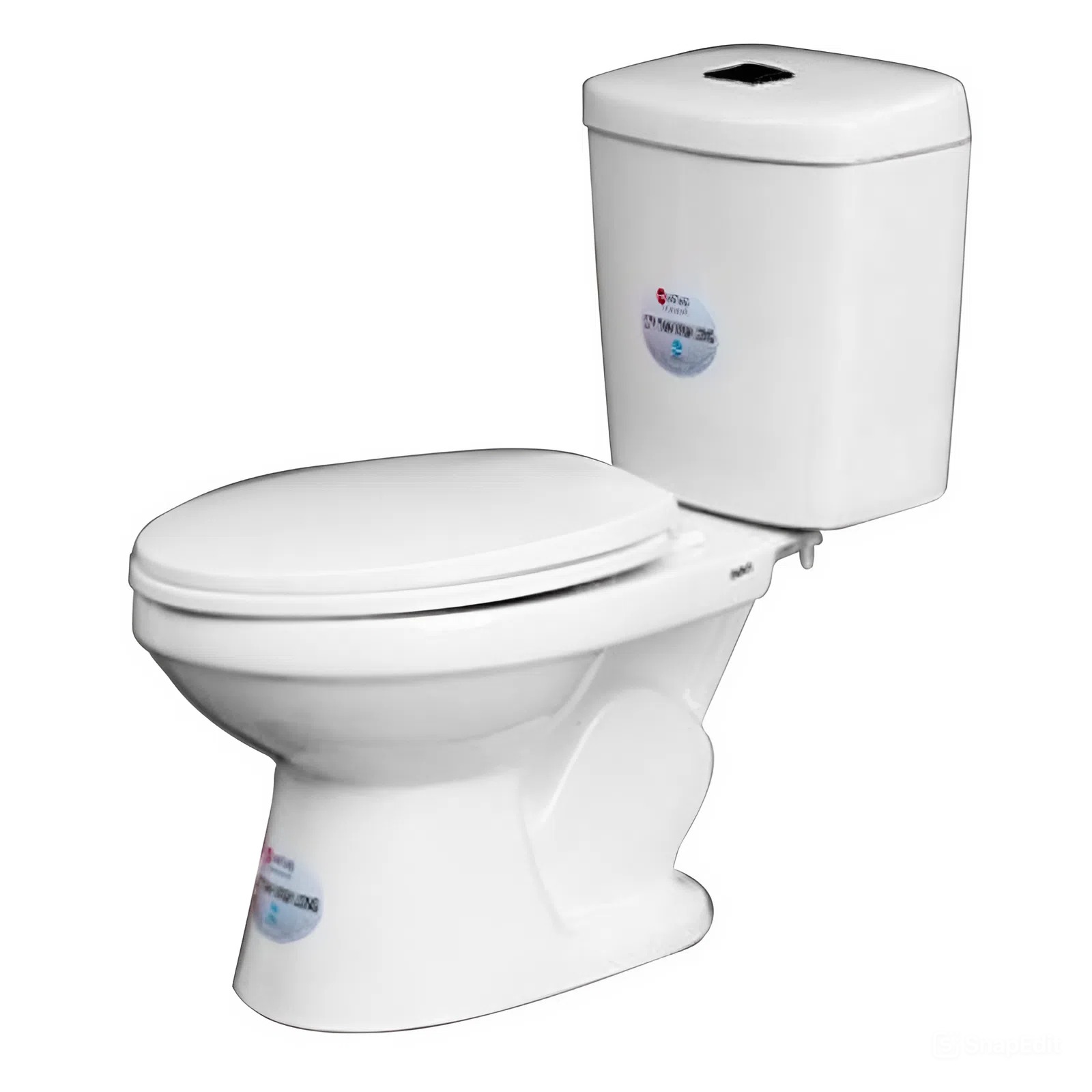 Bồn cầu 2 khối 2 nhấn màu trắng 54430, nắp êm, bền đẹp