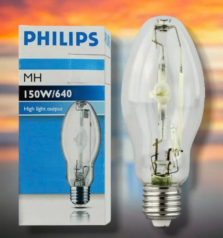 Bóng Đèn Cao Áp Metal Philips MH-150W/640, E27, ánh sáng vàng 400K