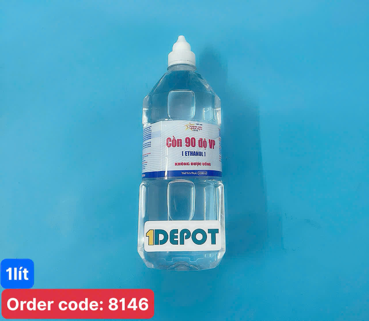 Cồn 90 độ Vĩnh Phúc, 1 lít/chai