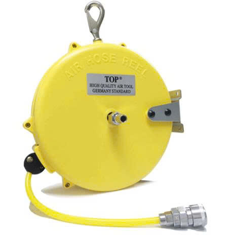 Cuộn dây hơi tự rút TOP-HR-600 dài 7.5m phi 8 (vỏ nhựa vàng)