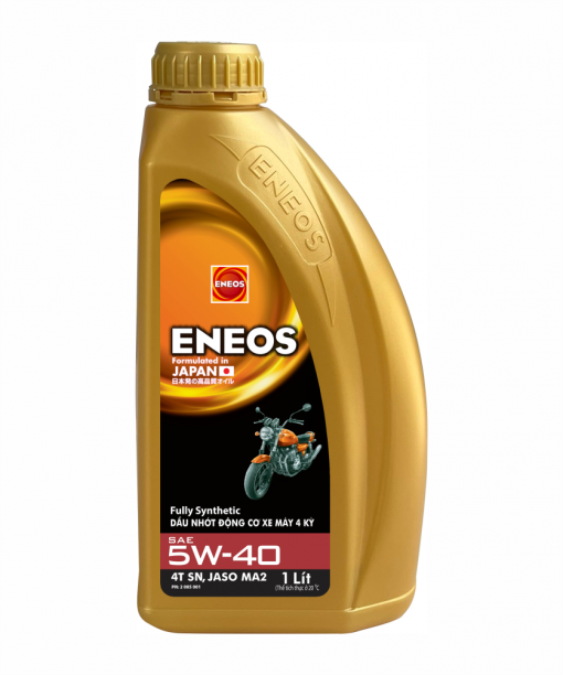 Dầu nhớt tổng hợp ENEOS SN/MA2 - 5W-40, chai 1 lít