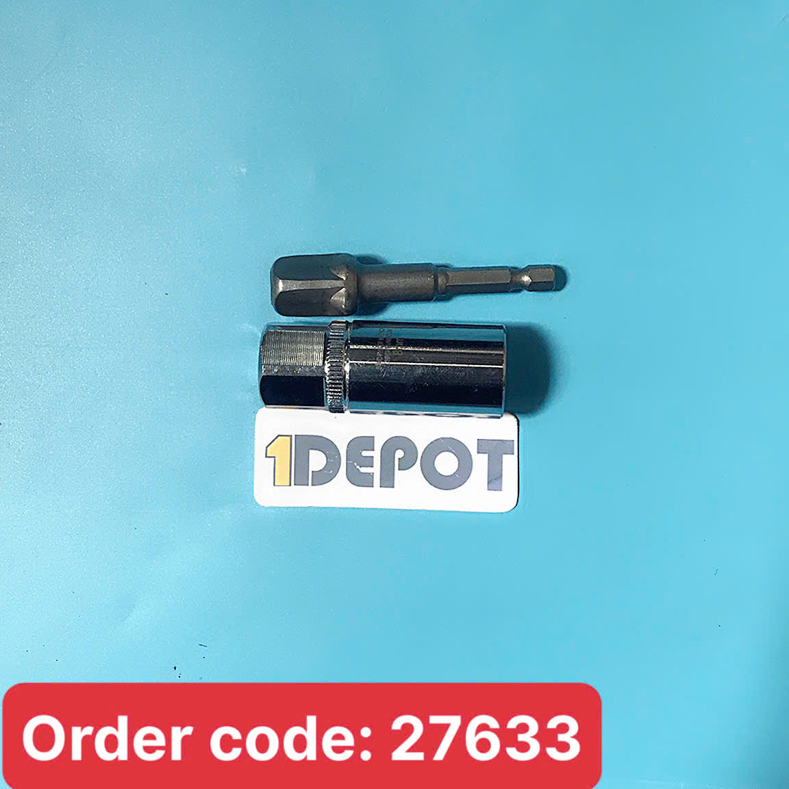 Đầu vặn siết ty ren M8, chuôi lục giác 6.35mm (1/4 inch), chất liệu thép hợp kim