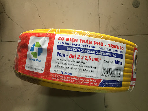 Dây điện Trần Phú 2x2.5 đôi mềm