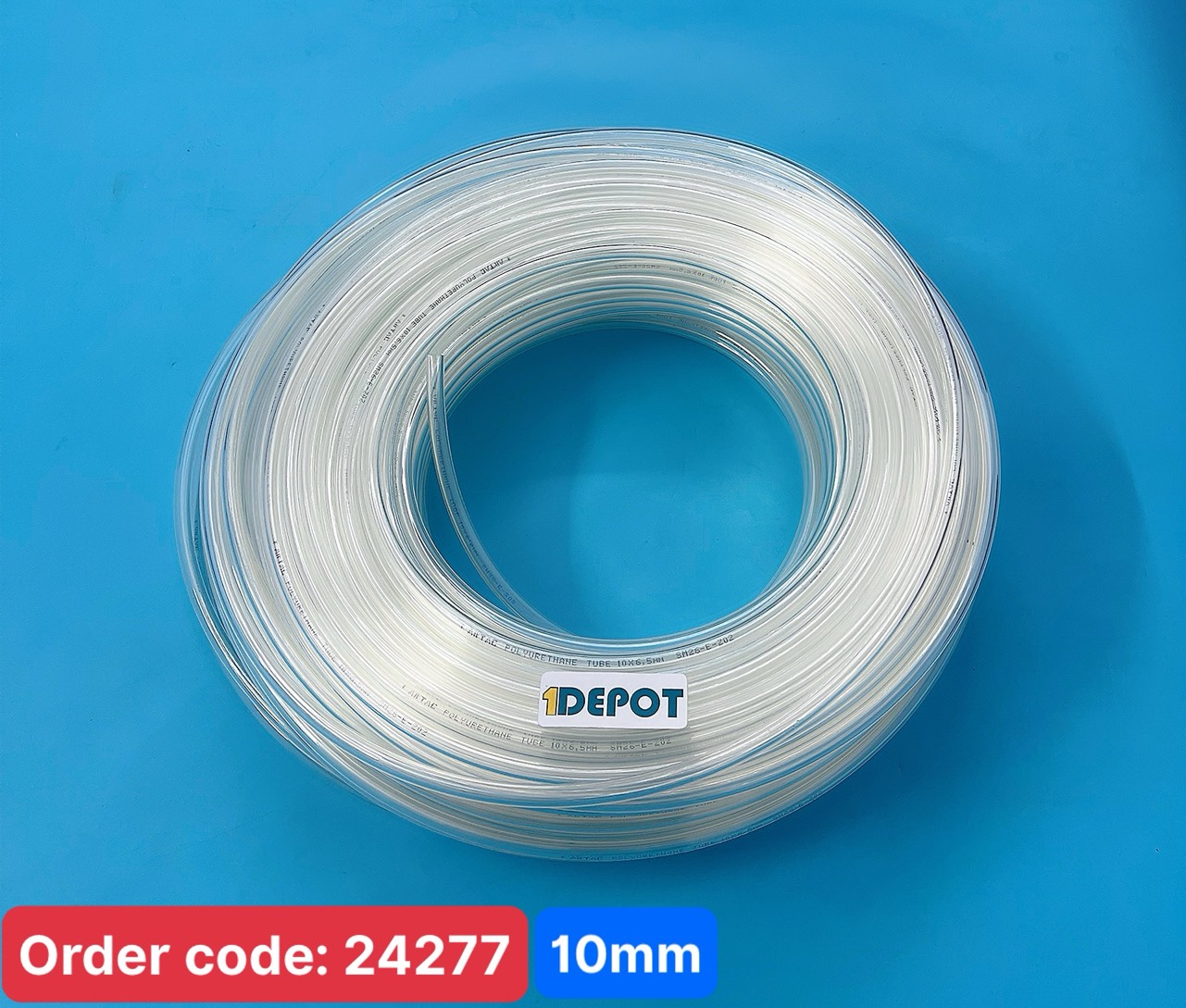 Dây Hơi Ống Khí Nén Phi 10 PU US98 Airtac Màu Trắng Trong