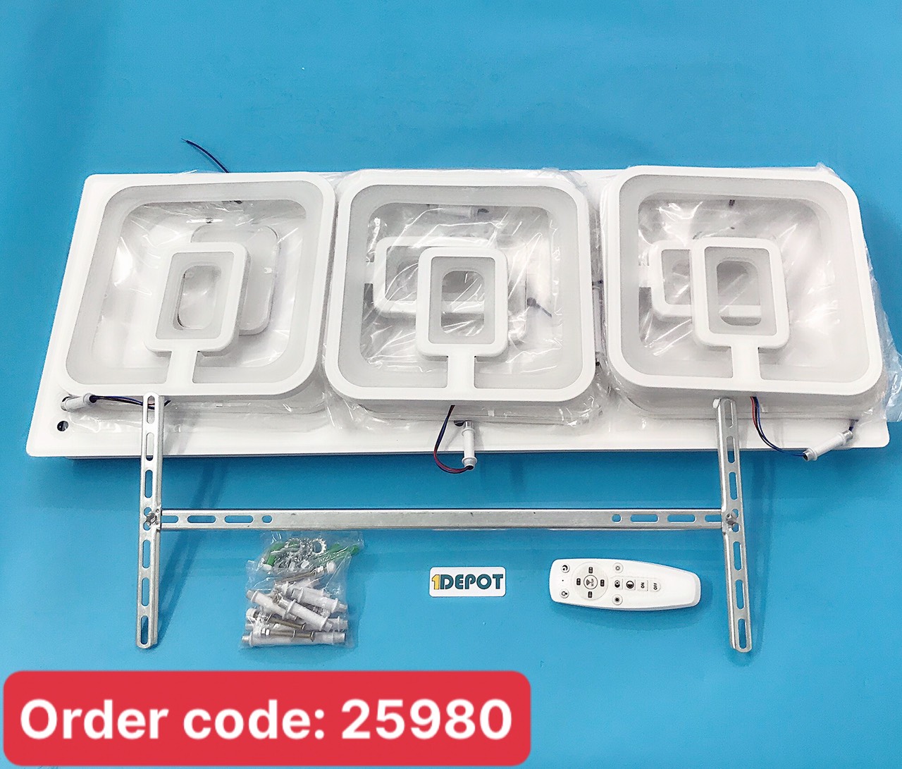 Đèn chùm led Hufa CY094/6+2, Ø980x680xH150, 25W/bóng