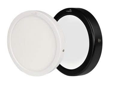 Đèn led ốp trần King Led Moonstone 12W Tròn ONL-12SS-T150, màu trắng/đen