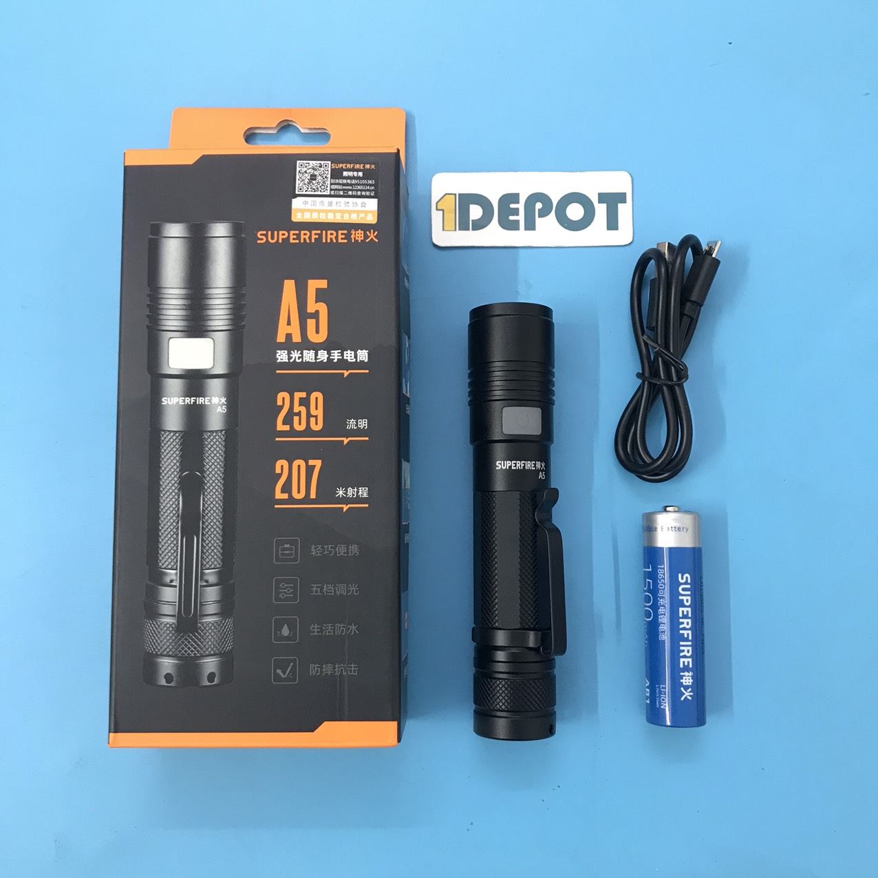 Đèn pin SupFire A5