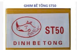Đinh bê tông ST50 tê giác, chiều dài thân đinh 50mm, 722 cây đinh/hộp