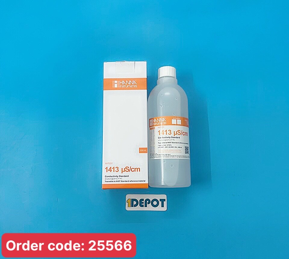 Dung Dịch Hiệu Chuẩn Độ Dẫn (EC) 1413 µS/cm Hanna HI7031L