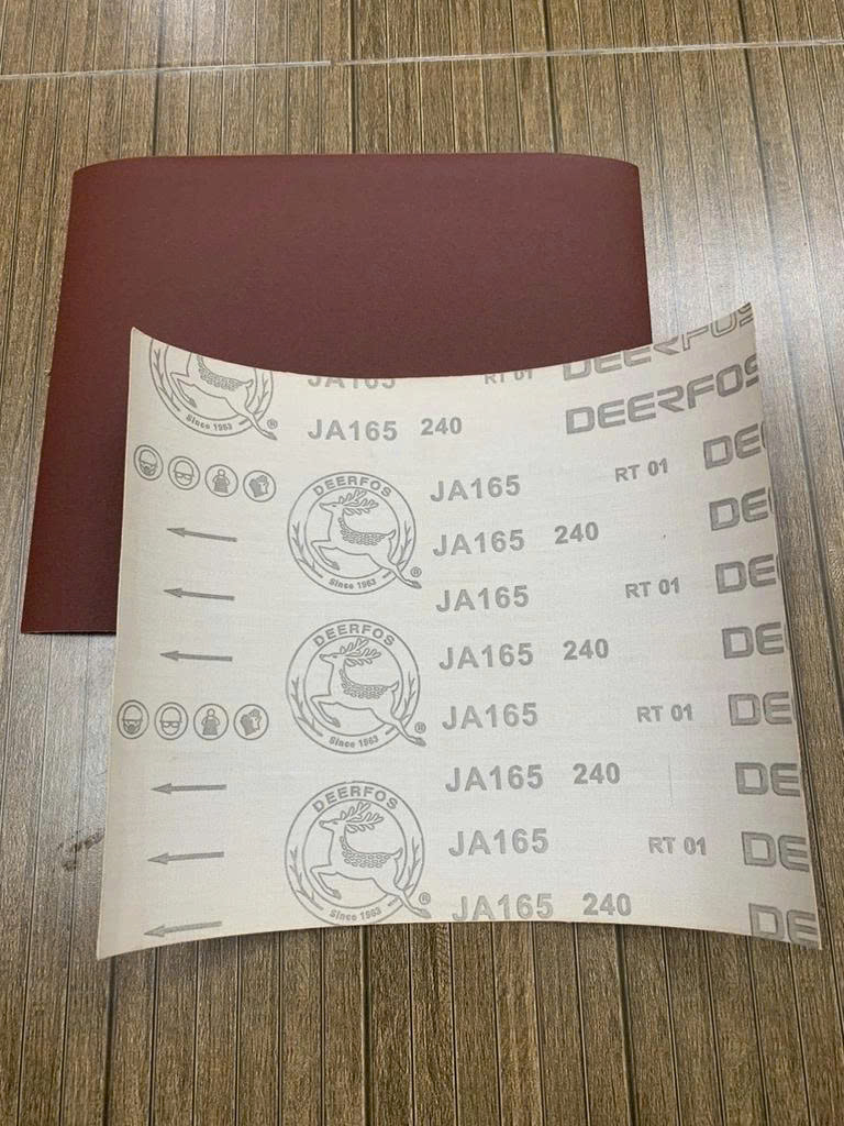 Giấy nhám vải tờ Deerfos ja165, độ nhám P240, kích thước 9''x11''