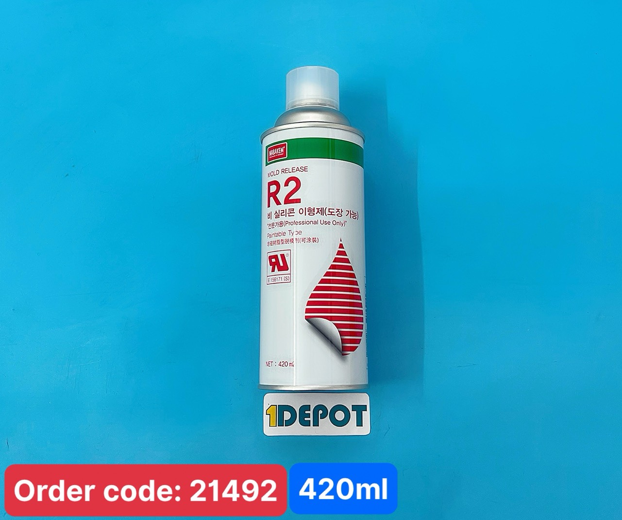 Hóa chất chống dính, bôi trơn khuôn Nabakem R2 420ml, 30 chai/thùng