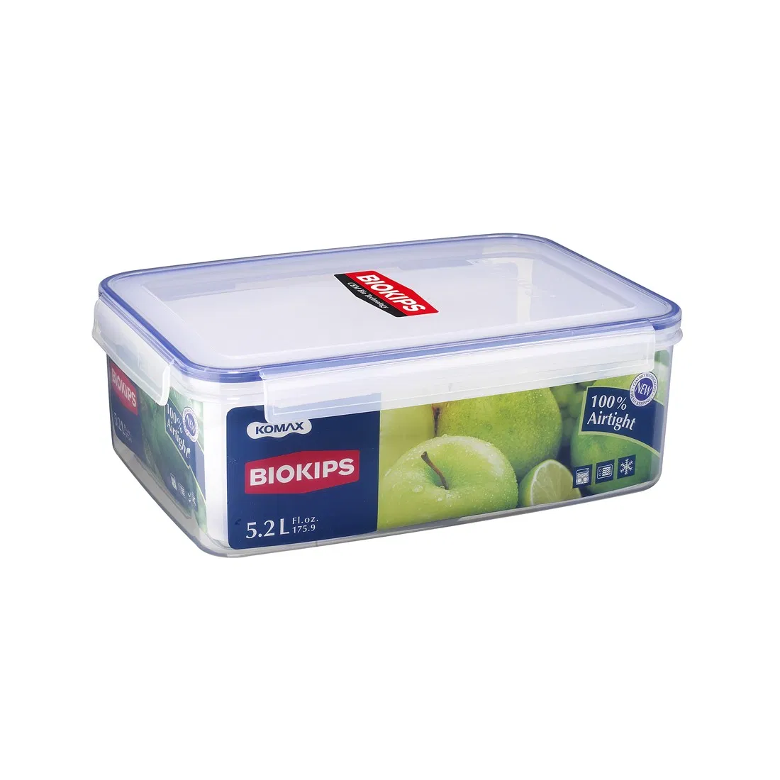 Hộp đựng thực phẩm Komax, 71507, kích thước 312x220x110mm, 5.2L