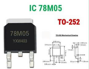 IC ổn áp 78M05 TO-252 – 5V 0.5A