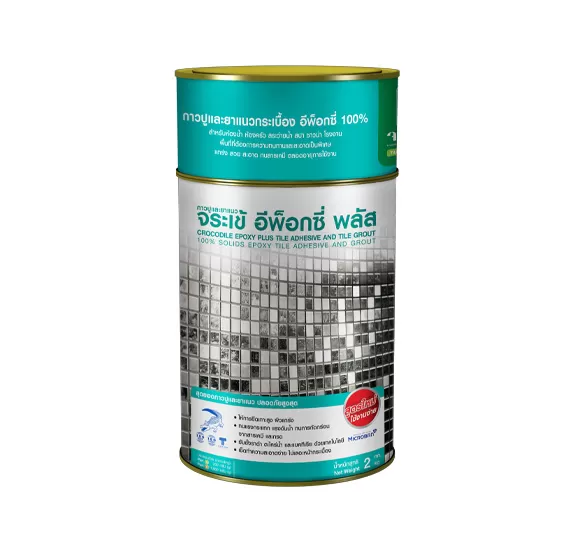 Keo chà ron & keo dán gạch Crocodile Epoxy Plus, trắng ngọc trai, 2 phần/1 hộp, 2kg