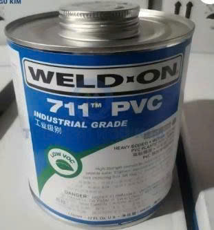 Keo dán ống PVC Weld-on 711PT Gray 473ml , màu xám