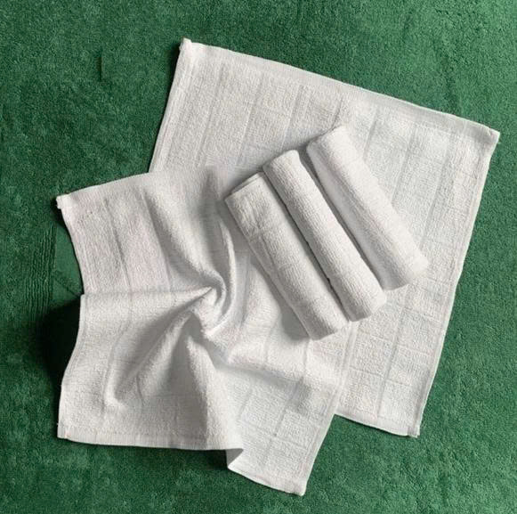 Khăn lau cotton trắng, kích thước 30x30cm