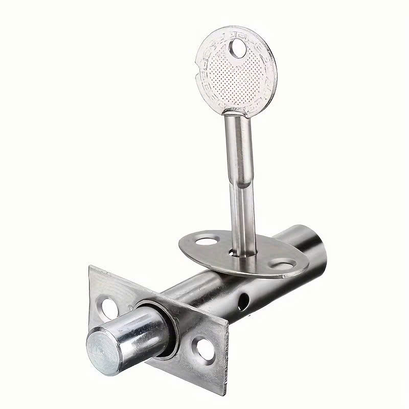 Khóa cửa vô hình chất liệu thép không gỉ  , chìa 80mm