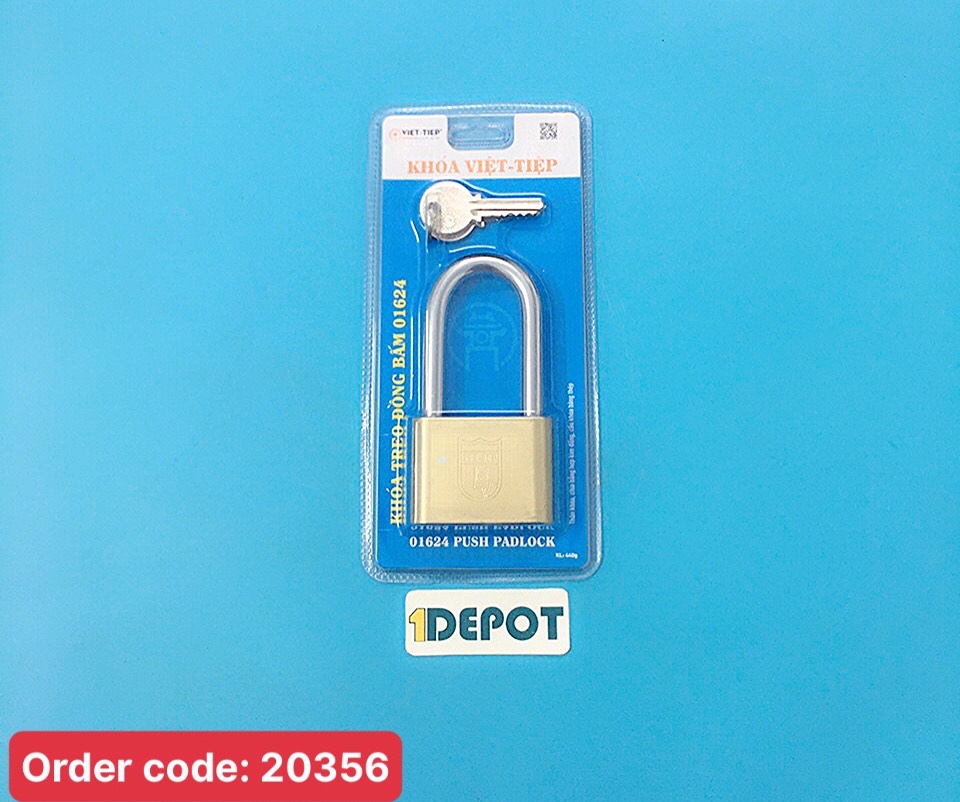 Khóa treo đồng bấm Việt Tiệp 01624