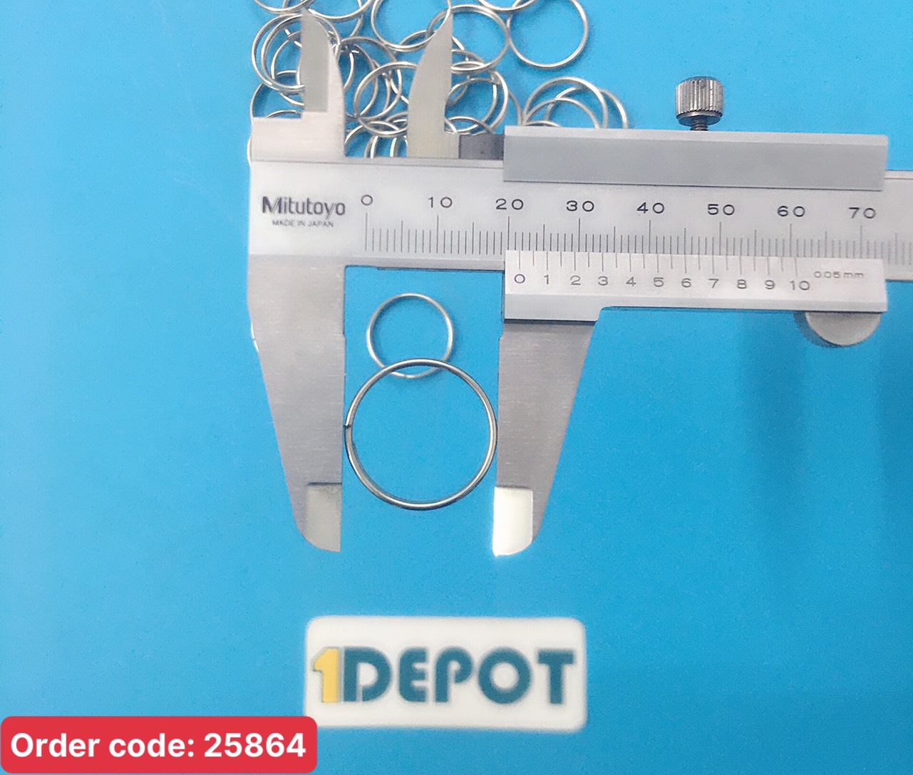 Khoen móc chìa khoá, đường kính 20mm, khoảng 60 khoen móc 1 gói 70g