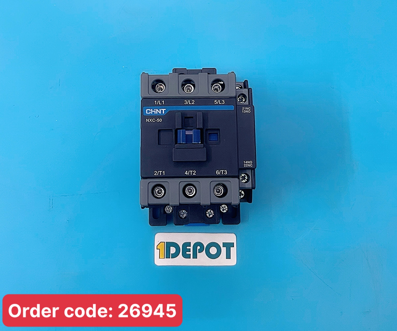 Khởi động từ Chint NXC-50 50A 22kW 1NO+1NC Coil 220V