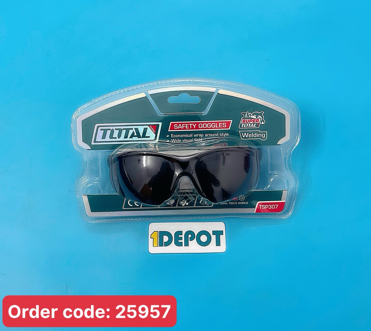 Kính bảo hộ đen TOTAL TSP305