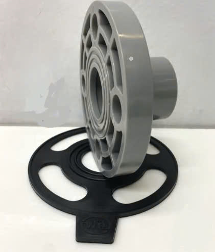 Mặt bích đơn kèm gioăng PVC Ø114 D Nhựa Bình Minh