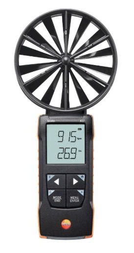 Máy đo vận tốc gió dạng cánh quạt 100 mm TESTO 417 (Kết nối App)