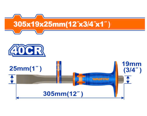 Mũi đục dẹp nguội WadFow WCC2312 19x305mm