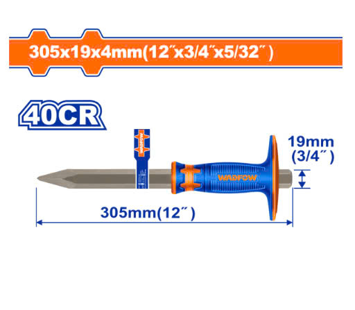 Mũi đục nhọn bê tông WadFow WCC2314 19x305mm