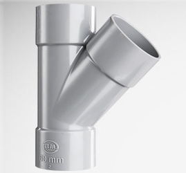 Nối chữ Y 60mm mỏng nhựa PVC Bình Minh (Hệ Inch)