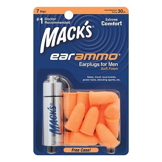 Nút bịt tai chống ồn Mack's Ear ammo, 7 đôi/hộp