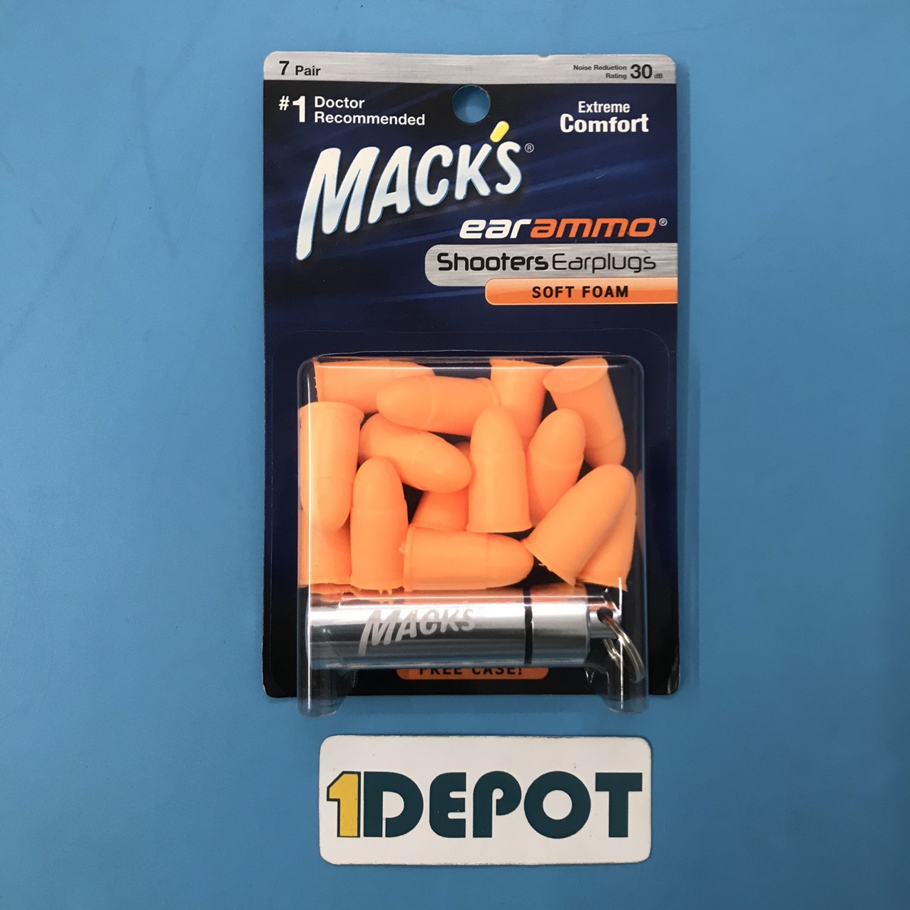 Nút bịt tai chống ồn Mack's Ear ammo, 7 đôi/hộp