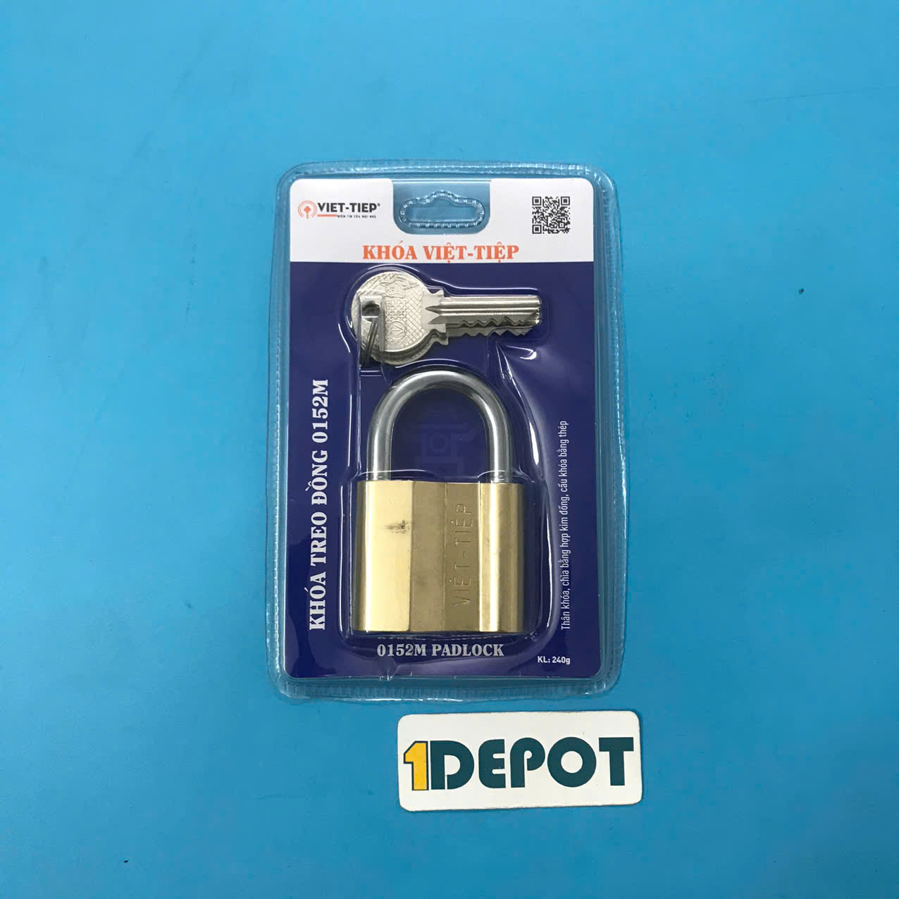 Ổ khóa thau 5f việt tiệp 1466/52m (0152M)