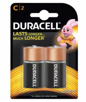 Pin Alkaline 1.5V size C DURACELL MN1400/LR14 (1 vỉ/2 viên)