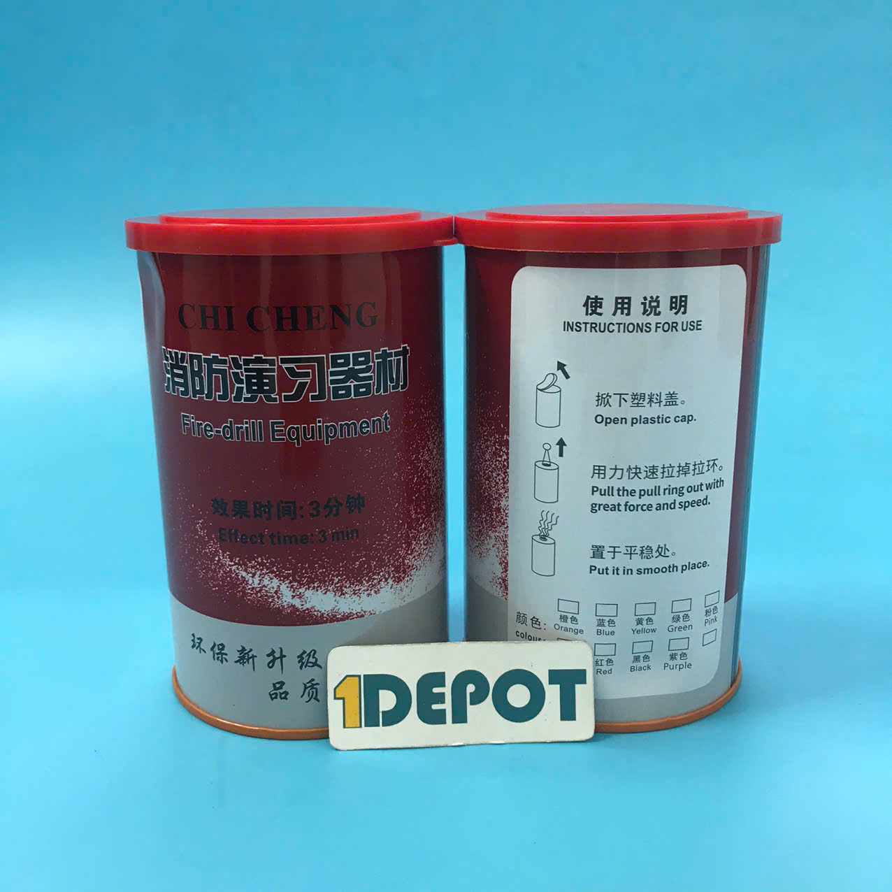 Quả tạo khói trong diễn tập PCCC, màu cam, thời gian phát khói 2-3p