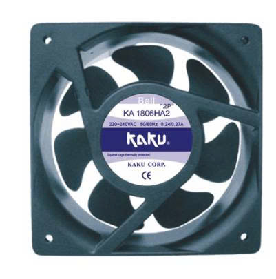 Quạt hút tản nhiệt KaKu KA1806HA2BMT, 220V, 27W, 160x160x55mm