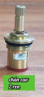 Ruột vòi nước chân cao 2 ren, kích thước 49x17x7.5mm, chất liệu đồng