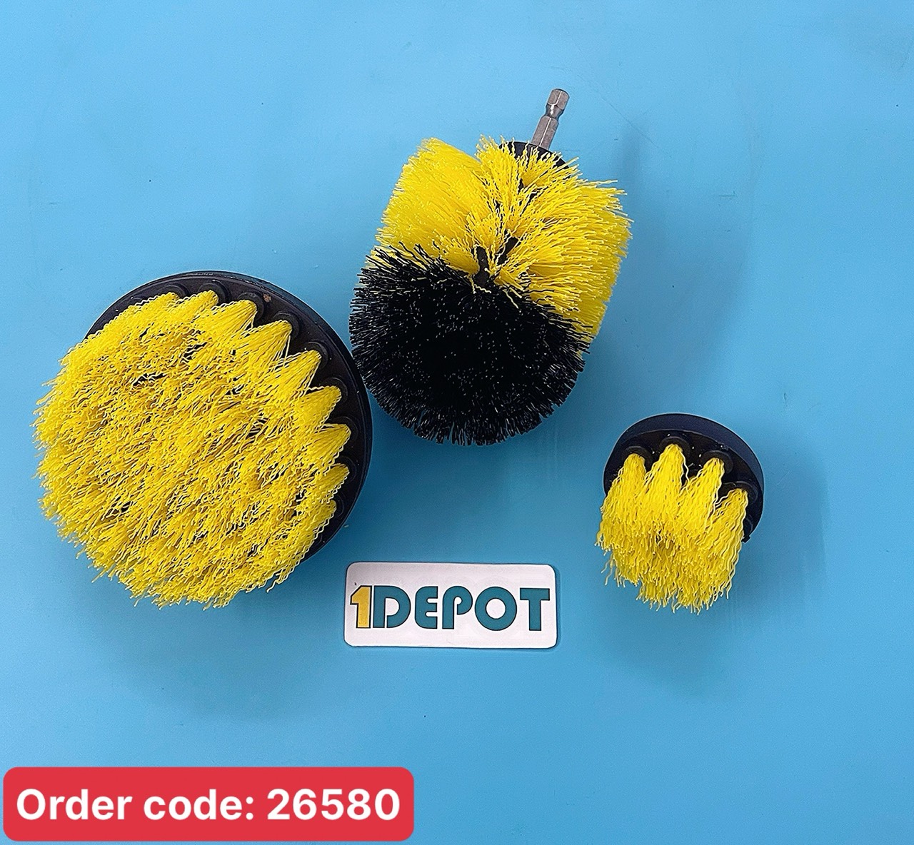 Set 3 bàn chải điện vệ sinh cửa kính