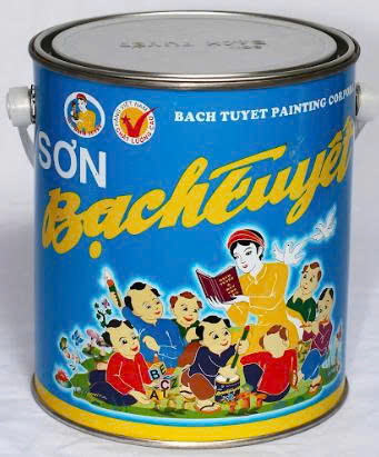 Sơn BẠCH TUYẾT màu chống rỉ bóng 3kg/lon
