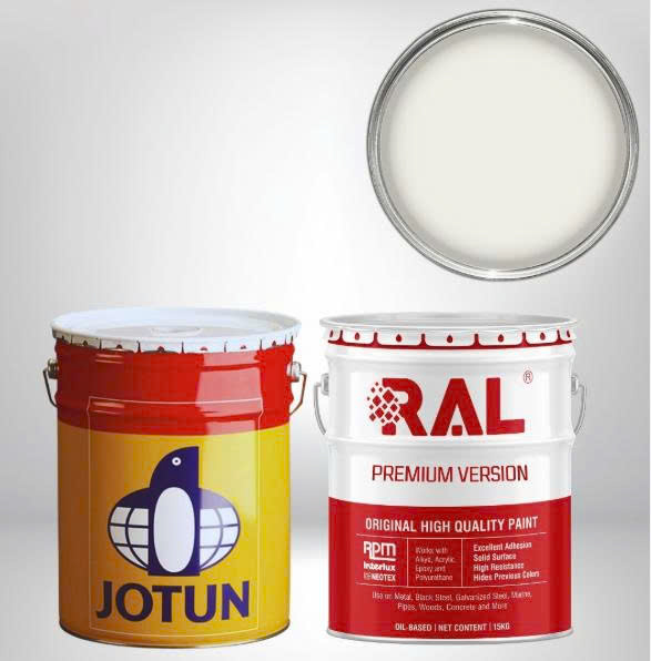Sơn chống rỉ JOTUN RAL 9010, màu Pure White, 5 lít/lon