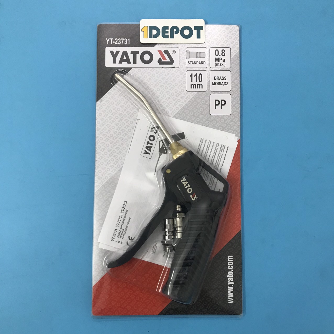Súng thổi khí dài 110mm Yato YT-23731