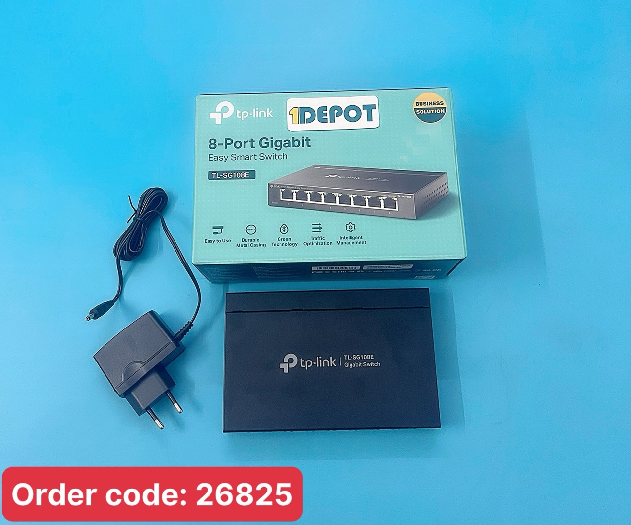 Switch TP-Link TL-SG108E (Gigabit (1000Mbps)/ 8 Cổng/ Smart Switch/ Vỏ Thép)