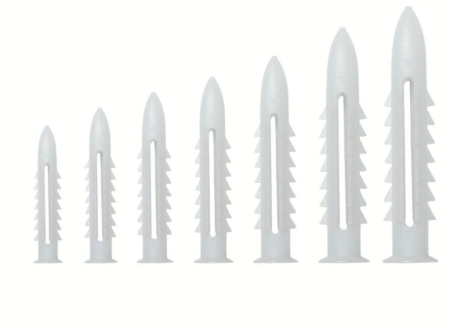 Tắc kê nhựa Hưng Thịnh 6 khía 6x30mm, 100 con/gói